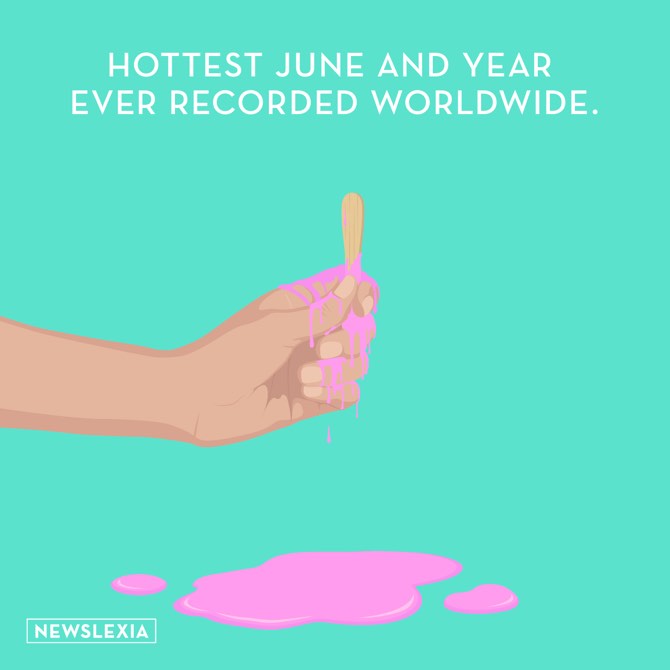 hottest june and year ever recorded worldwide